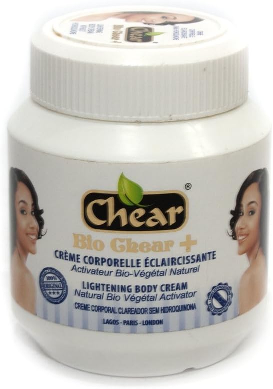 Bio Chear+ Skin Brightening Face & Body Cream Jar 300ml - with natural bio vegetal activator, Kojic Acid, Melanin, Hyper Pigmentation, Glowing, dark spots
