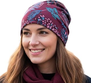 MOMISY Soft Stretch Bandana Chemo Scarf Beanie | Breathable Slouchy Hat with Stylish Prints for Women Price In India
