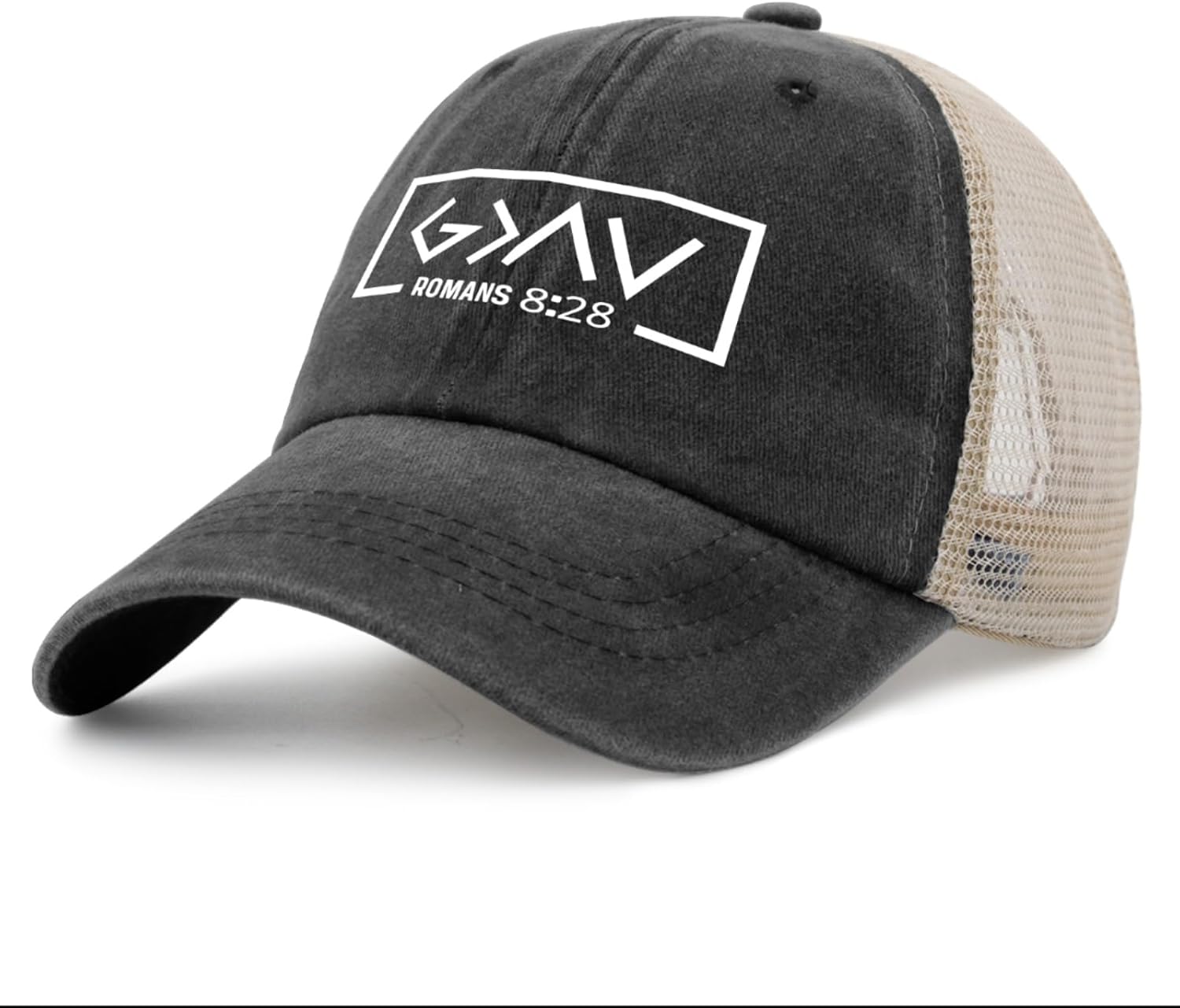 Philysonic Dad Hat God is Greater Than The Highs and Lows Trucker Hats Women Trendy Mesh Cap for Summer - Image 3