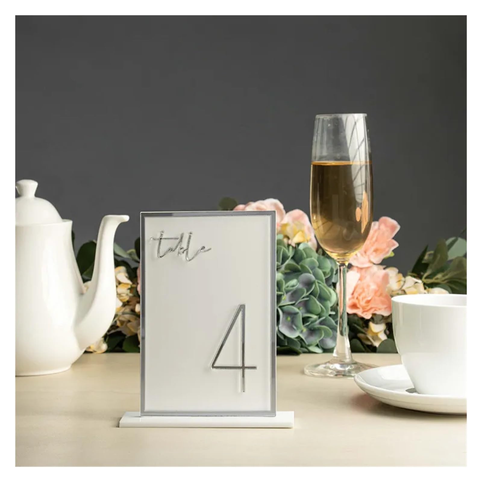 VHcgCGJ Table number holder, Table Number with Stands Custom Sign Numbers for Party Event 5x7 in 5/10/15/20 PCS(Type 2,Table 1 20)