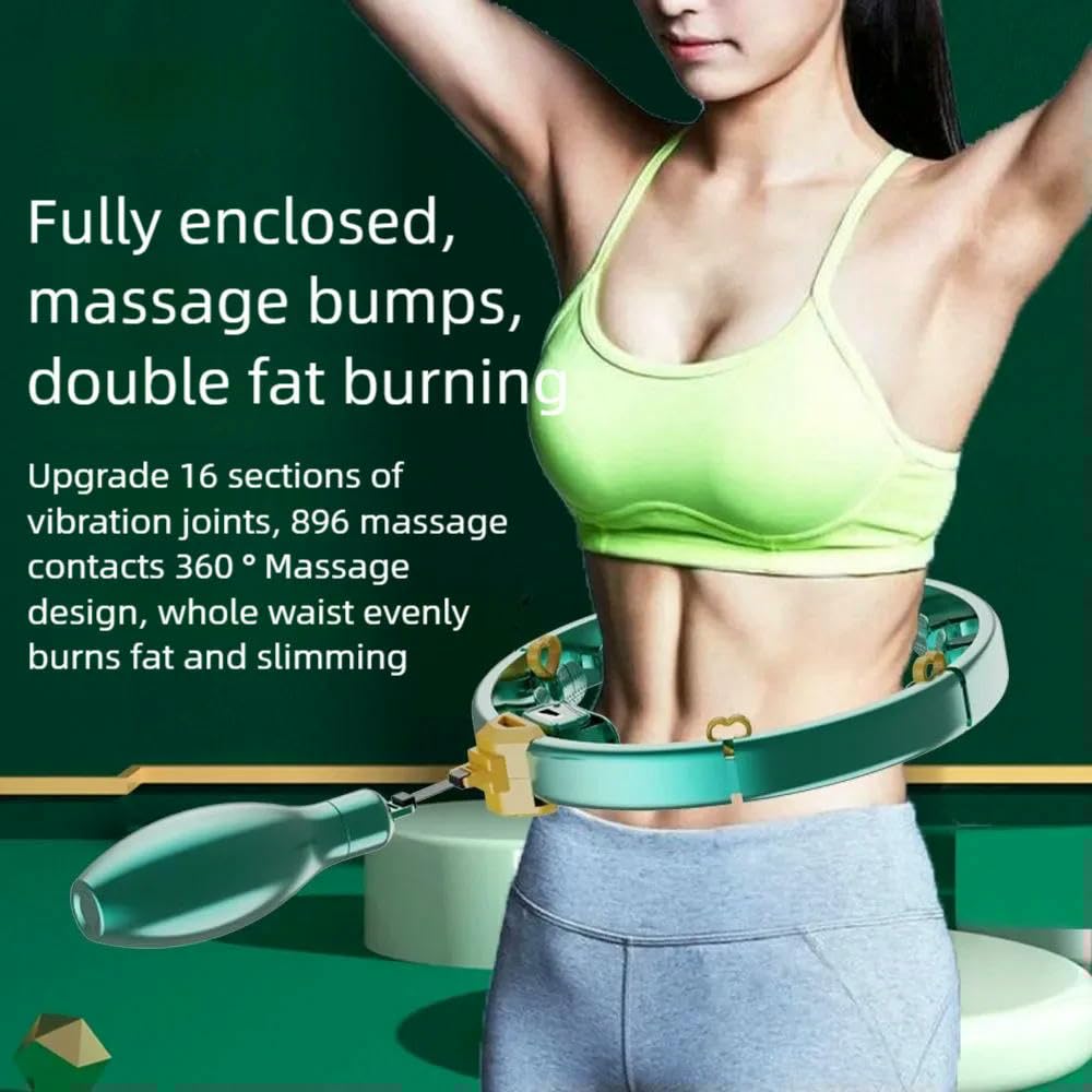 ZBDP Hula Hoop Intelligentes Zählen Abnehmbarer Hula-Kreis fällt nicht ab Fitness Fettabbau Trainingsgerät