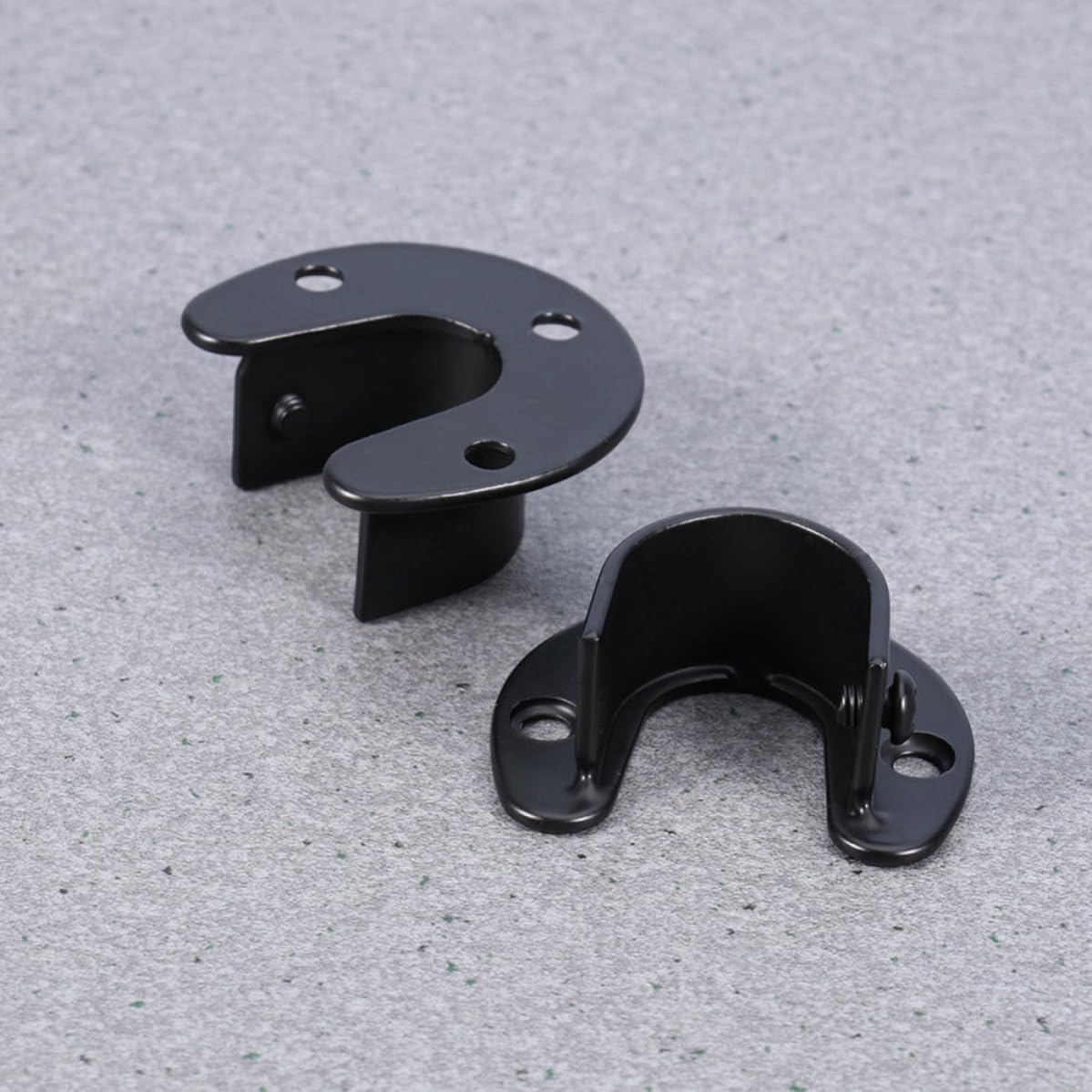 8pcs Closet Rod End Supports with Accessories Stainless Steel