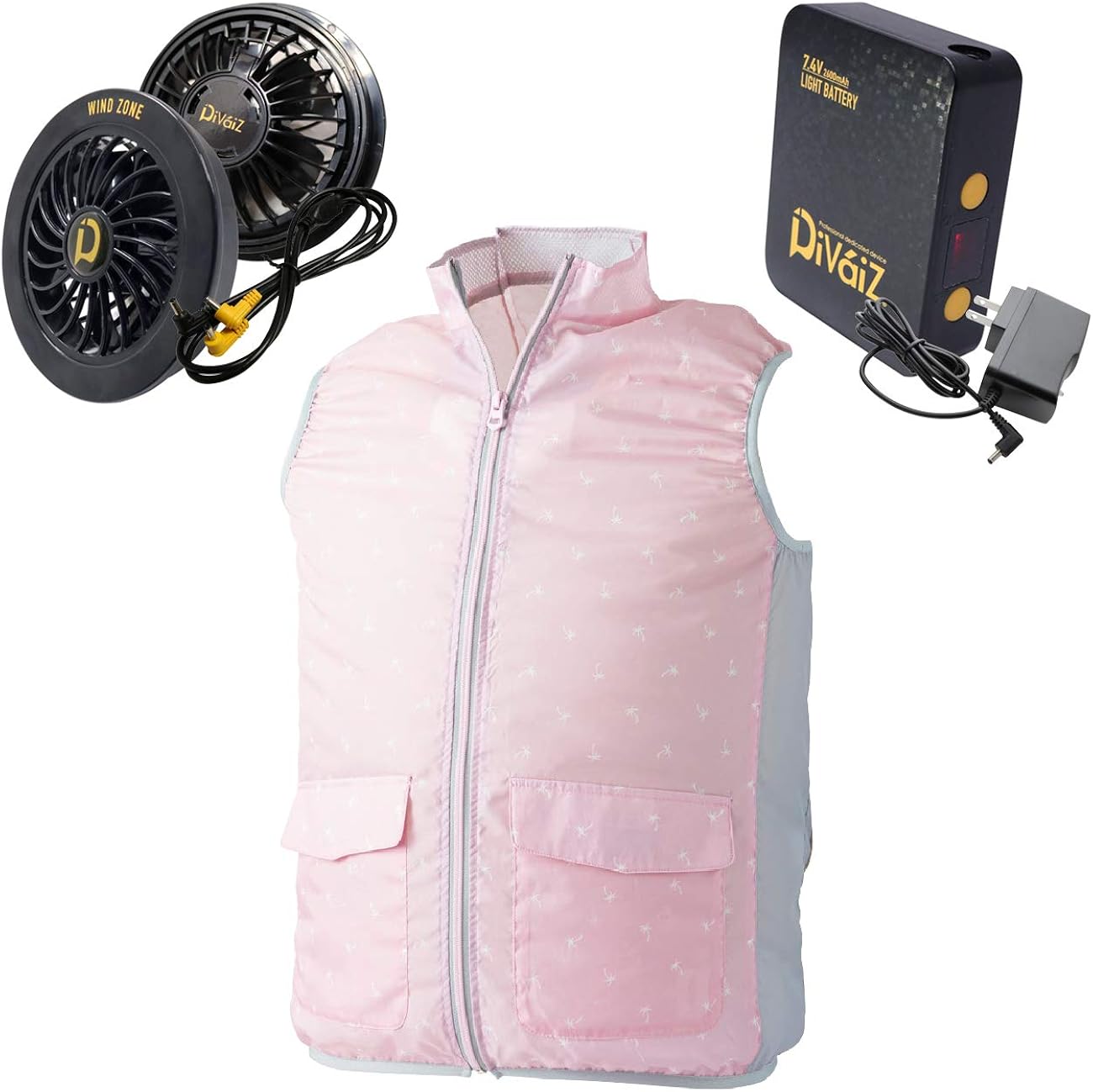 Amazon Co Jp 中国産業 空調服 Windzone ウィンドゾーン 年新商品 女性用 レディース ベスト 1872 ライトファンバッテリーセット 9919 9943 服 ファッション小物