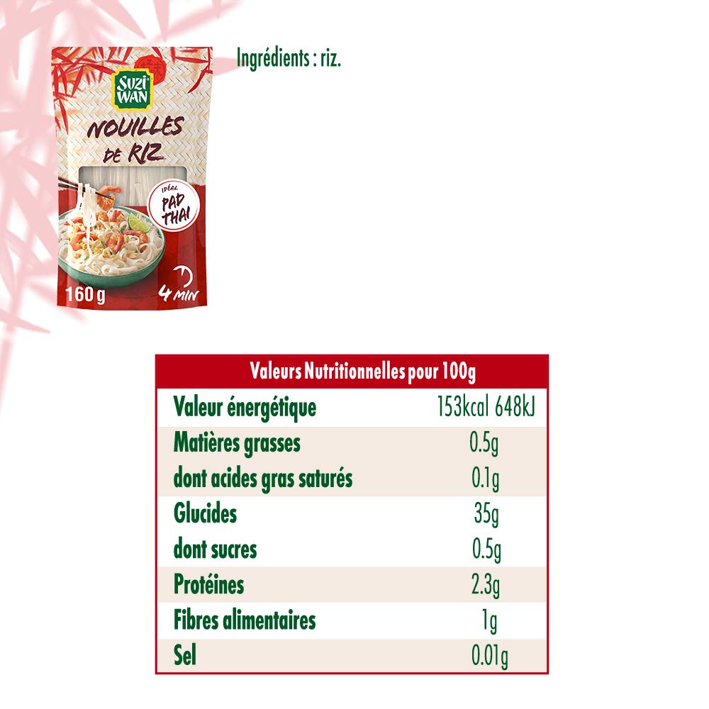 SUZIWAN Nouilles de Riz 11x160g