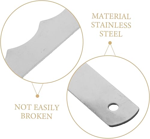 Miniatura 3 de PRETYZOOM Bread Bow Knife Replacement Blades Serrated for Sourdough Loaf Cake Stainless Steel