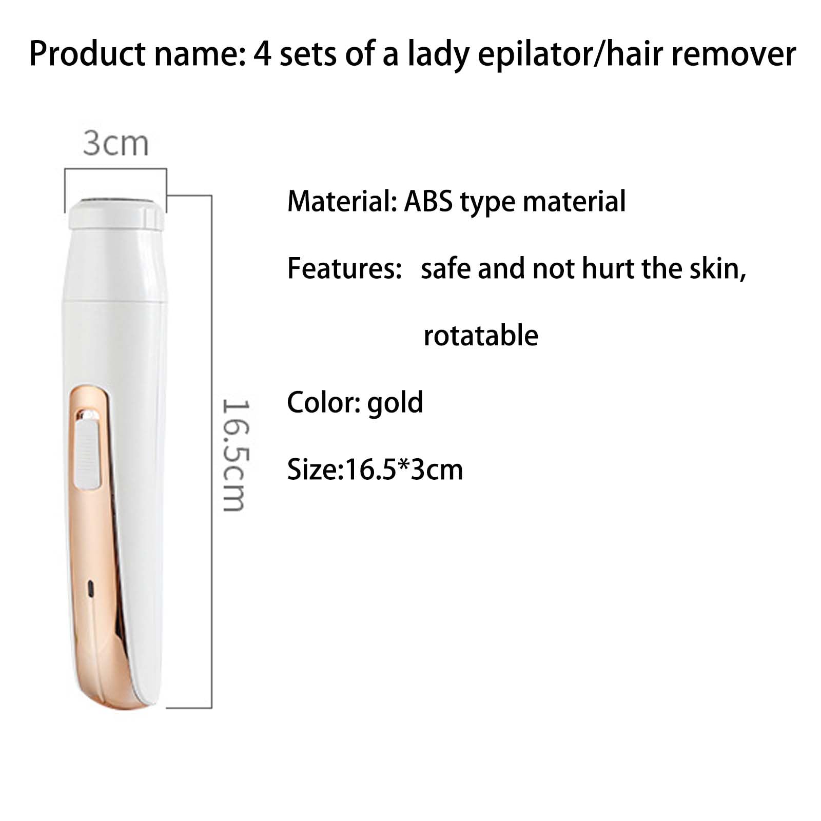 Maquinilla de afeitar eléctrica para mujer, afeitadora facial, removedor de vello facial, recortadora eléctrica de bikini para piernas, maquinilla de afeitar de viaje para cejas, orejas, nariz