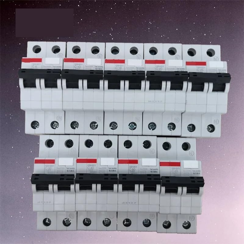 Disjoncteur protection courants résiduels type C AC 4P 50A électronique