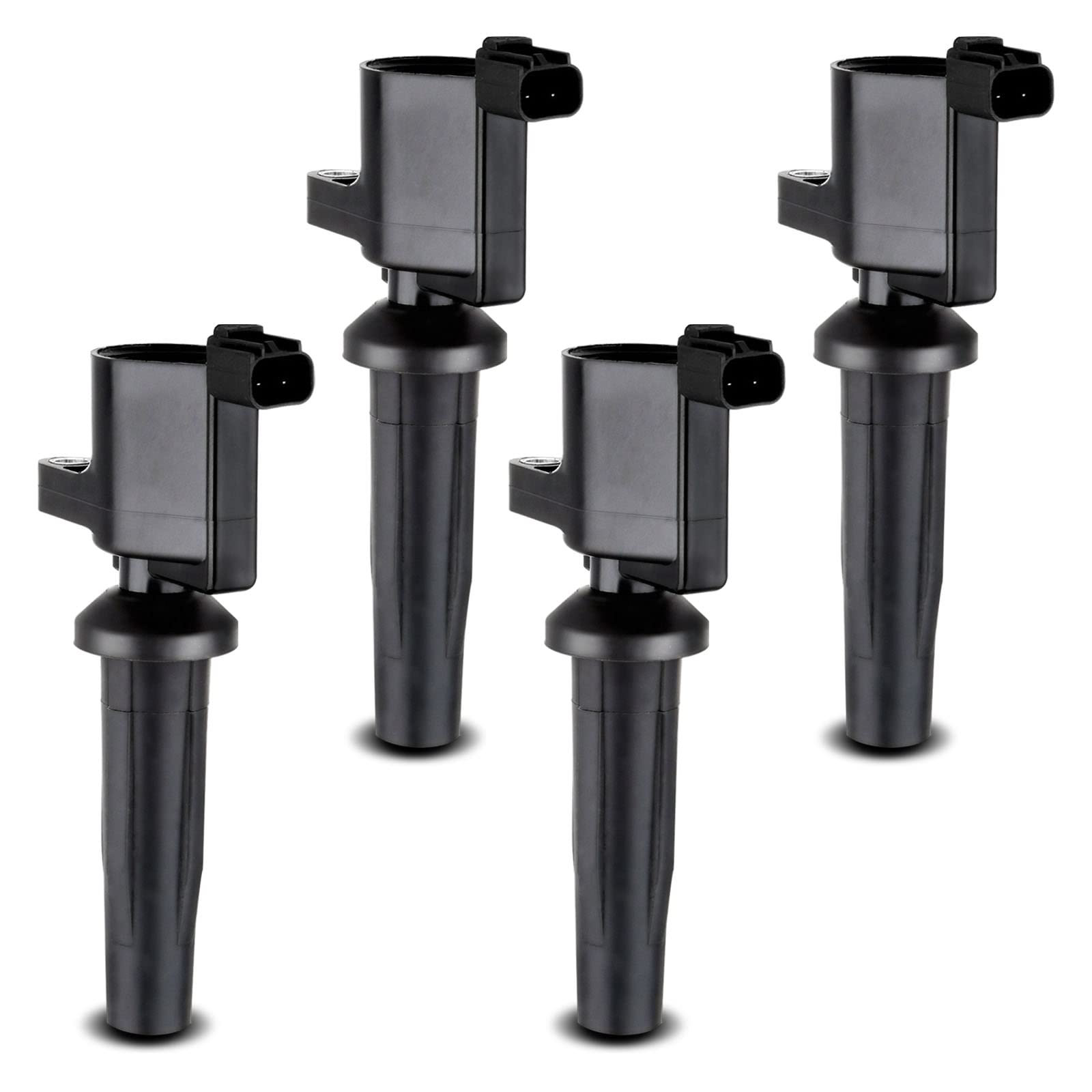 A-Premium Engine Ignition Coil Pack Set of 4 Compatible with Ford, Mazda Vehicles - 2.0L, 2.3L Engine - Focus 2003-2011, Escape 2005-2008, Transit Connect 2004-2005, 6 2005-2005, Mariner 2005-2008