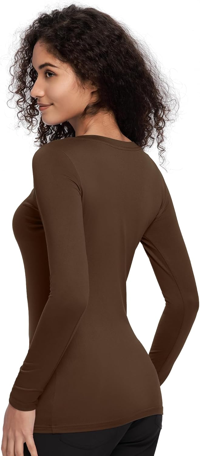 COZYFIT Underscrub Long Sleeve Women - Crew Neck Scrubs Undershirts for Nurse with Soft Fabric - Image 2