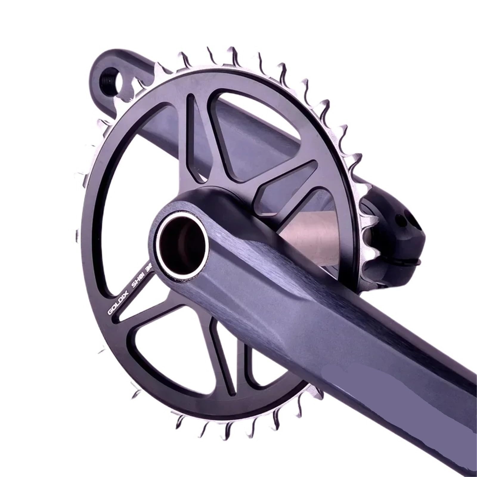 Genérico Compatible con Plato De Montaje Directo Shimano MTB Estrecho Ancho
