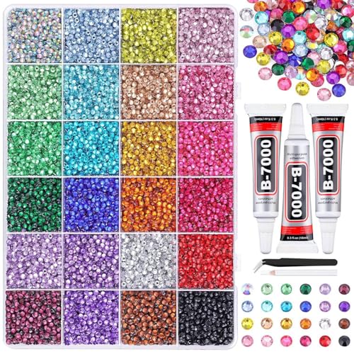 Rainbow Jelly Rhinestones Gems Cute for Crafts Nails Makeup Tumblers