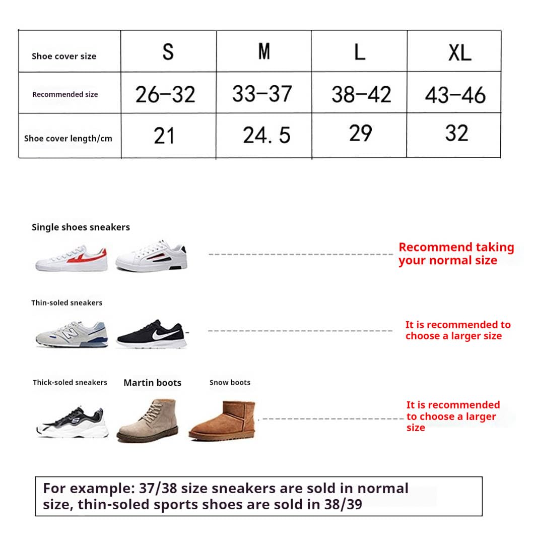 VISIOLEX Waterproof Shoe Cover, Non-Slip Waterproof Shoe Cover, Waterproof Silicone Rubber Shoe Cover, rain Shoe Cover for Men, Women, Children (Black, XL)