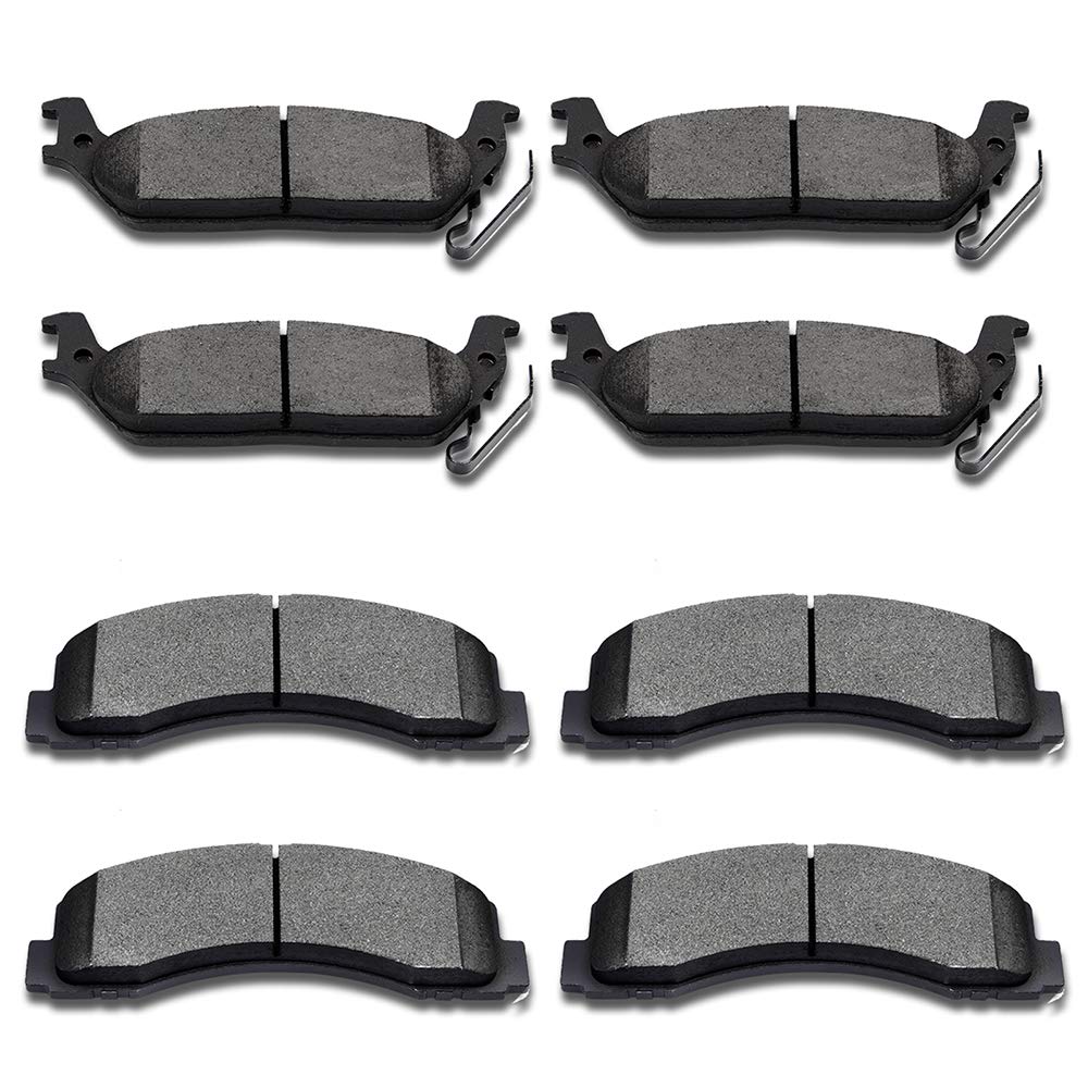 cciyu D1012 D1414 Ceramic Front Rear Brake Pad Set Fit For 2010-2011 For Ford For F-150