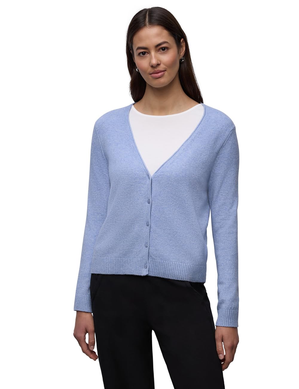 Street One Damen 2515637 Kuscheliger V-Neck Cardigan (1er Pack)