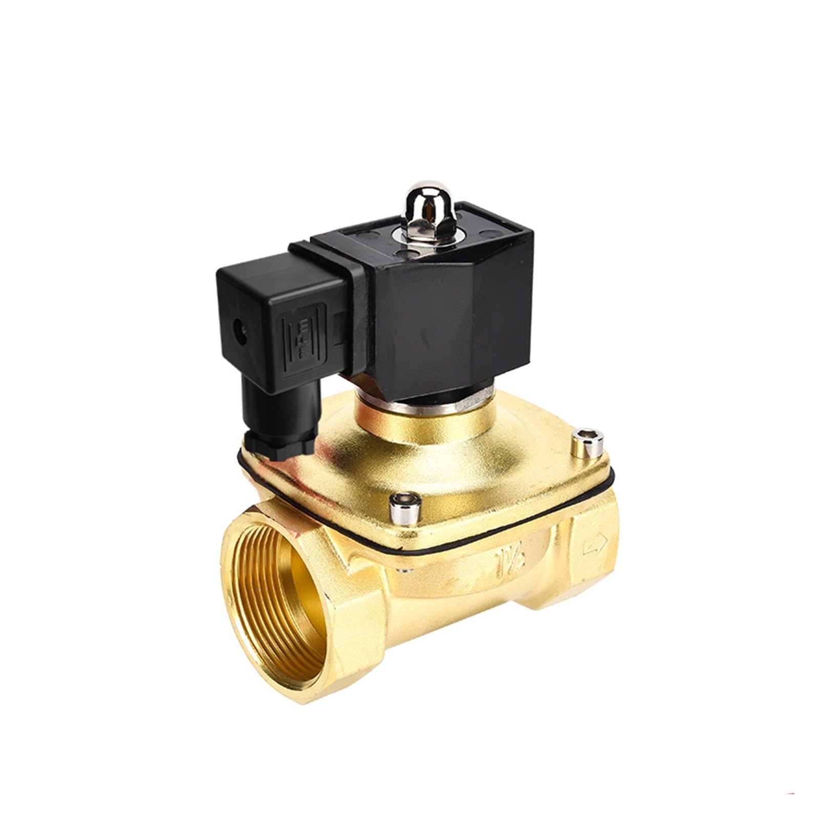 TREDSWQCV 1-1/2" IP65 Waterproof Normally Closed Solenoid Valve 24V 12V 220V 110V Brass Electric(G-110VAC-NBR-SEAL)