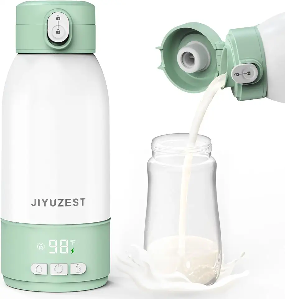 Portable Bottle Warmer for Travel - Fast Heating with 18000mAh Battery &amp; 17OZ Large Capacity, Bottle Warmer On The Go with Dual Heating Modes for Breast Milk &amp; Water, Ideal for Car &amp; Airpl