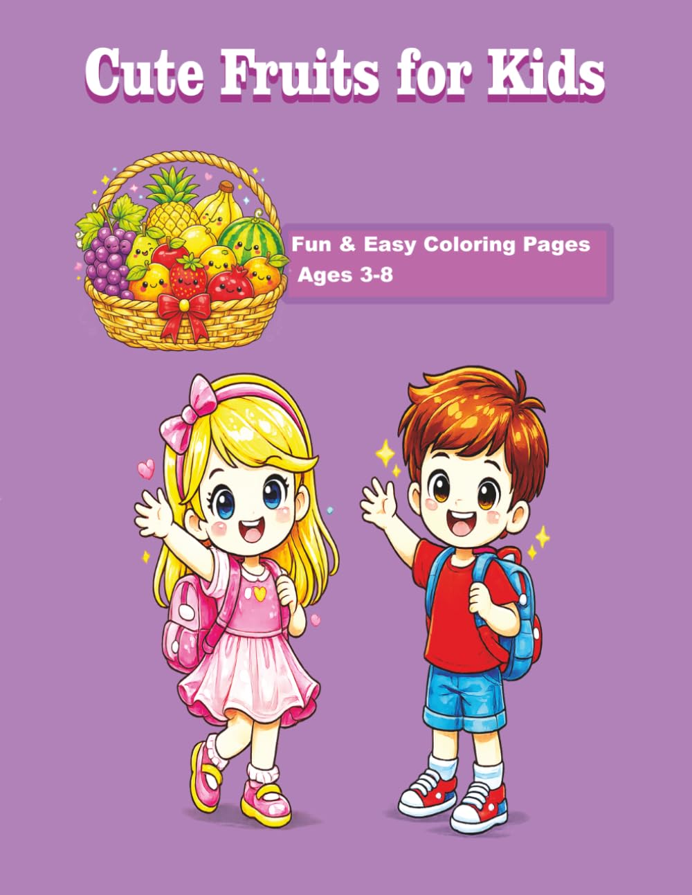 Cute Fruit for Kids: Fun and Easy Fruit Coloring Pages