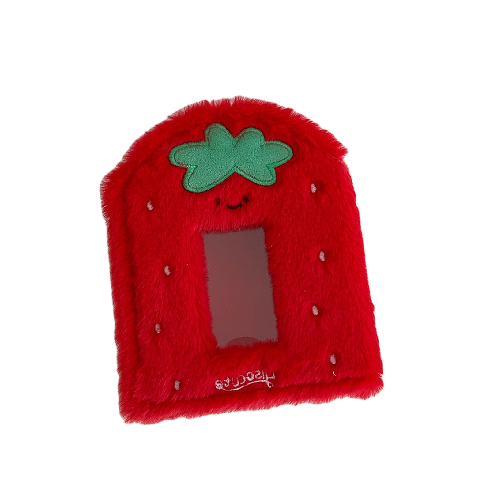 Photocard Binder Cover Adorable Strawberry Holders Binder Cover 3 Rings Photo Album Refillable Page Album