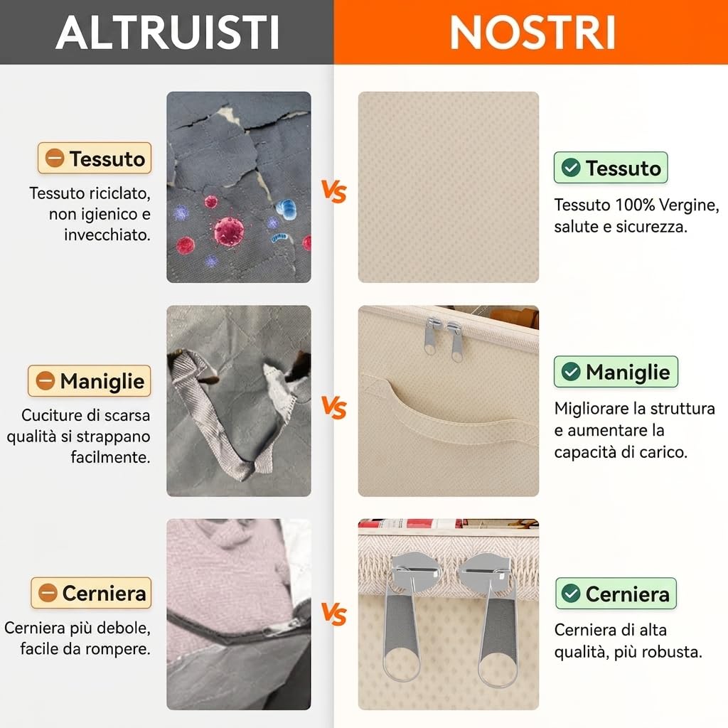 Lifewit Organizer Scarpe Armadio Pieghevole, Scatole per Scarpe Salvaspazio con Coperchio per 12-16 Paia, Shoes Organizer con Supporto Inferiore e Manici Rinforzati, Beige, Set di 2 per 24-32 Paia