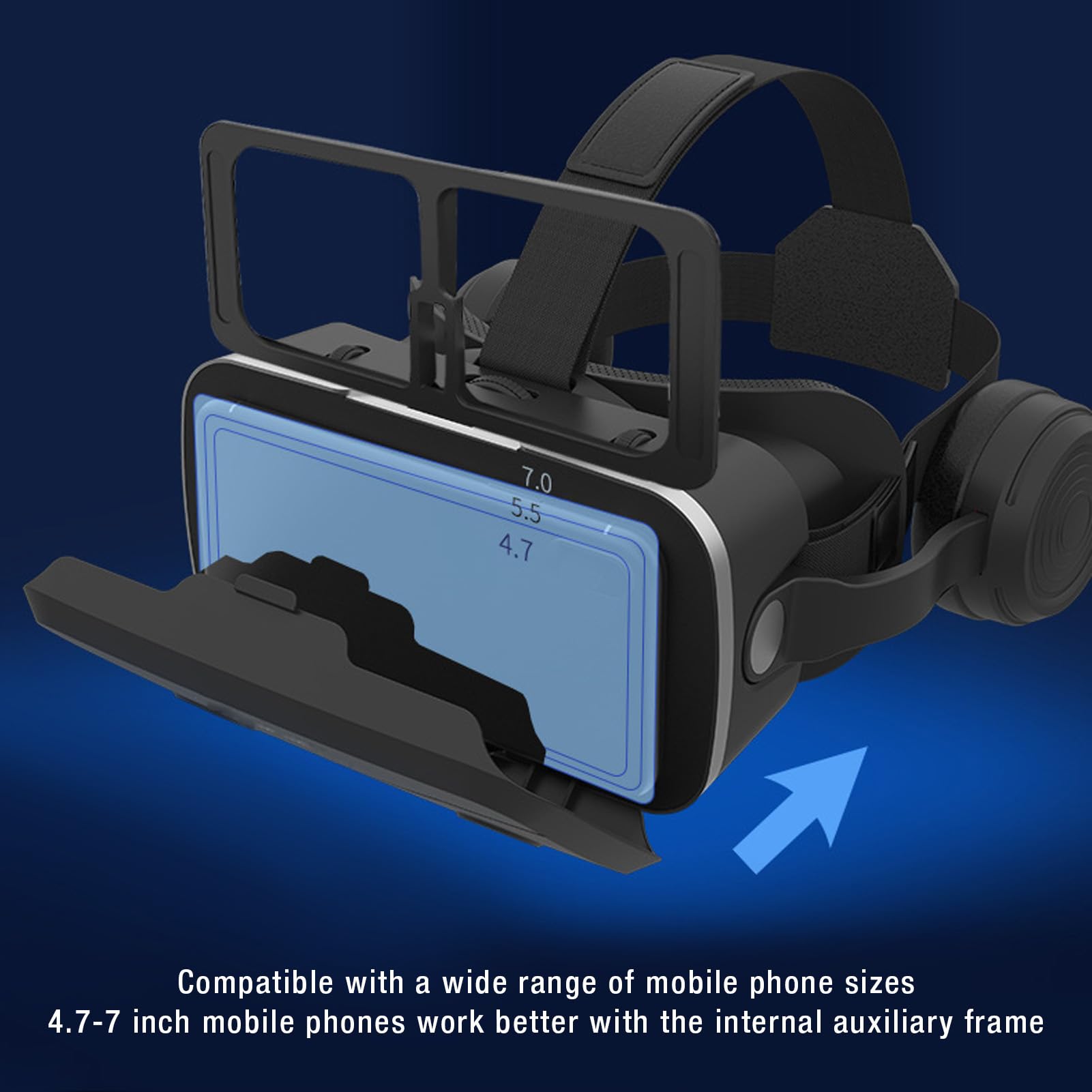 Annadue Cuffie 3D VR per Telefoni Cellulari, Cuffie per realtà Virtuale