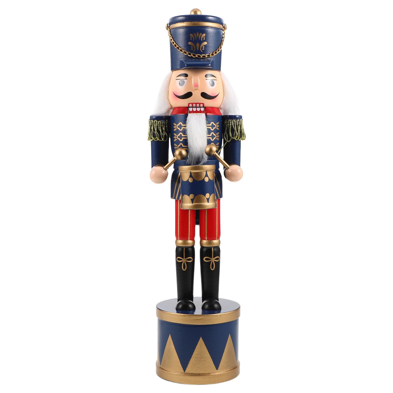 Casse-Noisette Soldat en Bois Bleu TEHAUX pour Décoration de Noël