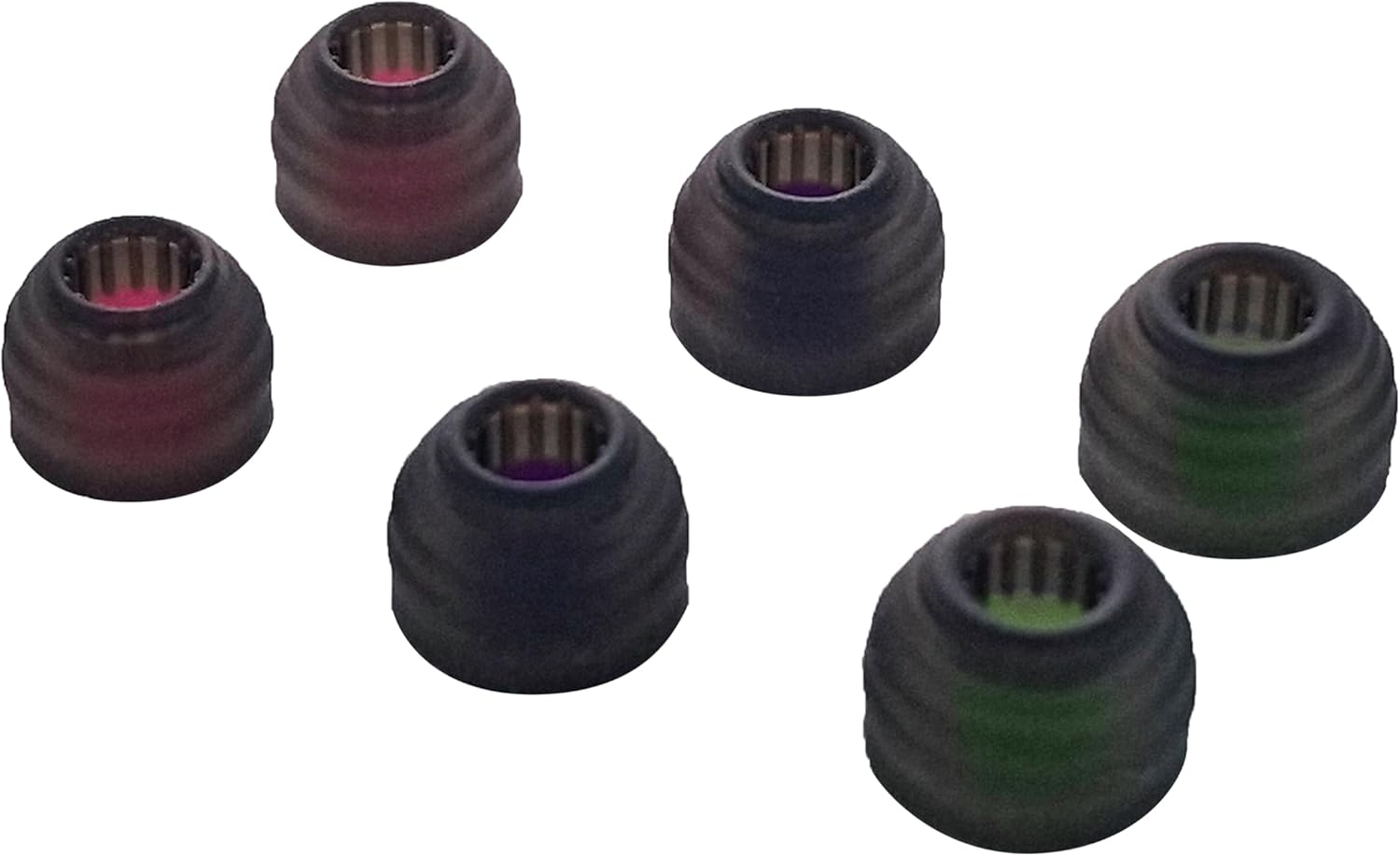 HE Chang He Yin Sonic Eartips, Ripple Wall Earbud Tips, Replaceable Silicone Medical Grade Hypoallergic IEM Ear Plugs with Sonic Filter Zone, Optional S/M/L Size (S/M/L- Each Size)
