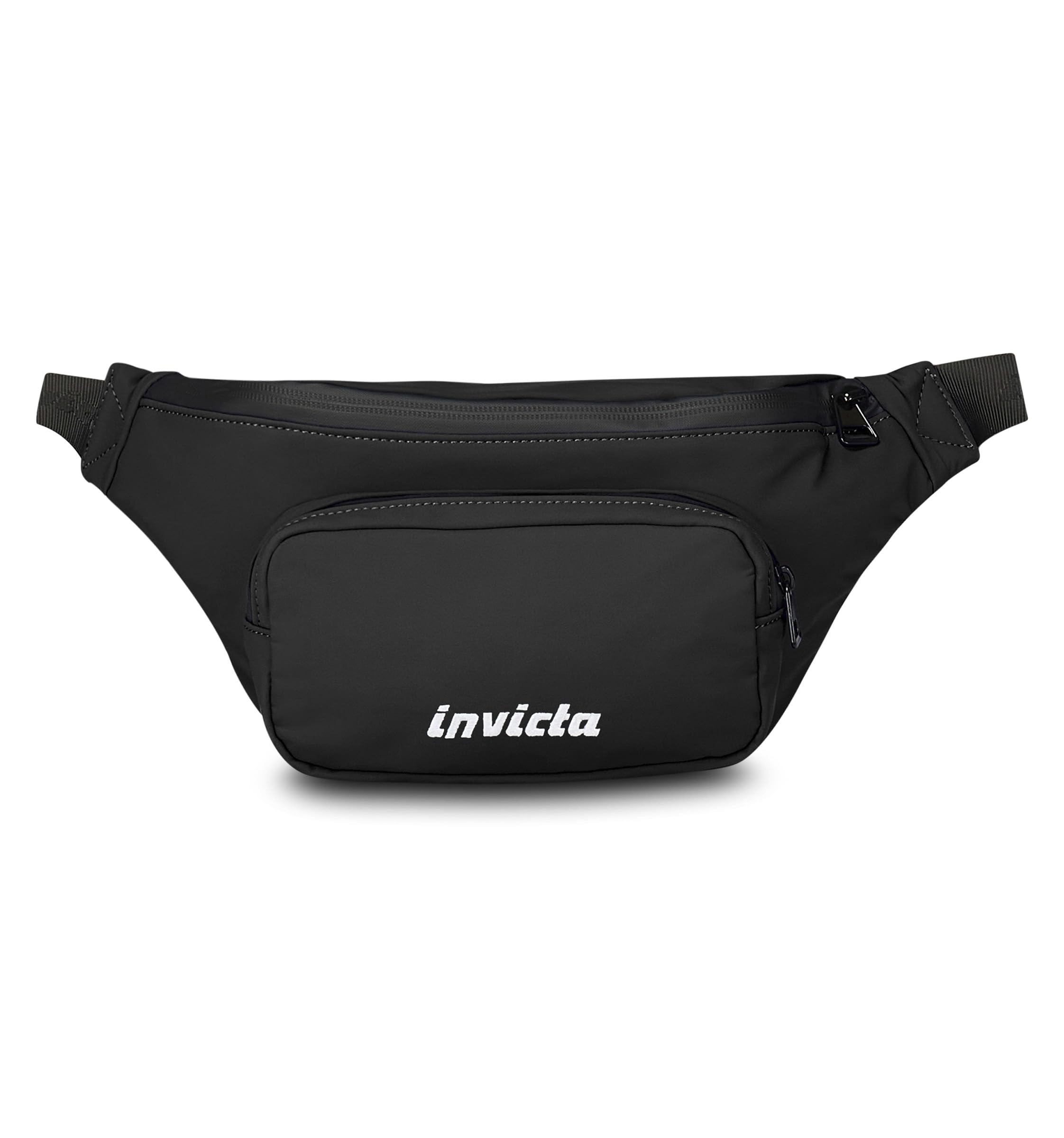 Invicta Marsupio Tulgo Urban, Nero, Tasca Interna con Zip, Tasca Esterna Ampia, Marsupio Capiente da 4 L per Tempo Libero e Viaggio, Per Uomo e Donna