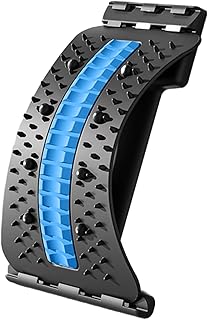 Rückenstützbrett, Verstellbarer Rutschfester Lendenmassager, 3-stufig Einstellbar Rücken Stretcher, Rückentrainer Lumbalbrett Für Den Rücken, Wirbelsäulenkorrektoren, Rückenstrecker Gerät, 38x25 Cm