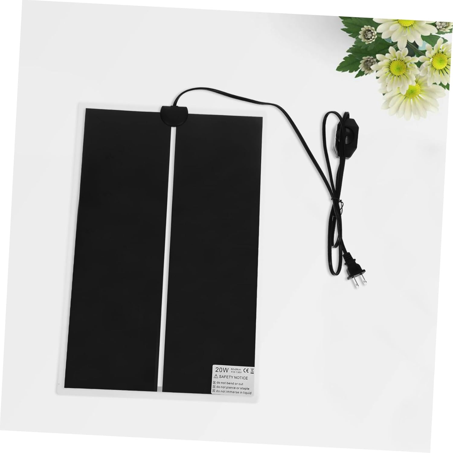 TEHAUX 3Pcs Reptile Heating Pad with Temperature Control Heat Mat for Containers and Reptile Tanks Standard Compatible for Snakes Turtles and More