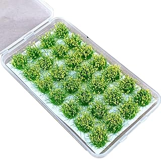 WIUSOODE 28pcs/Set DIY Garden Decoration Easy to Miniature Grasses Tufts for Realistic Detail Wide Application Plastic Det...