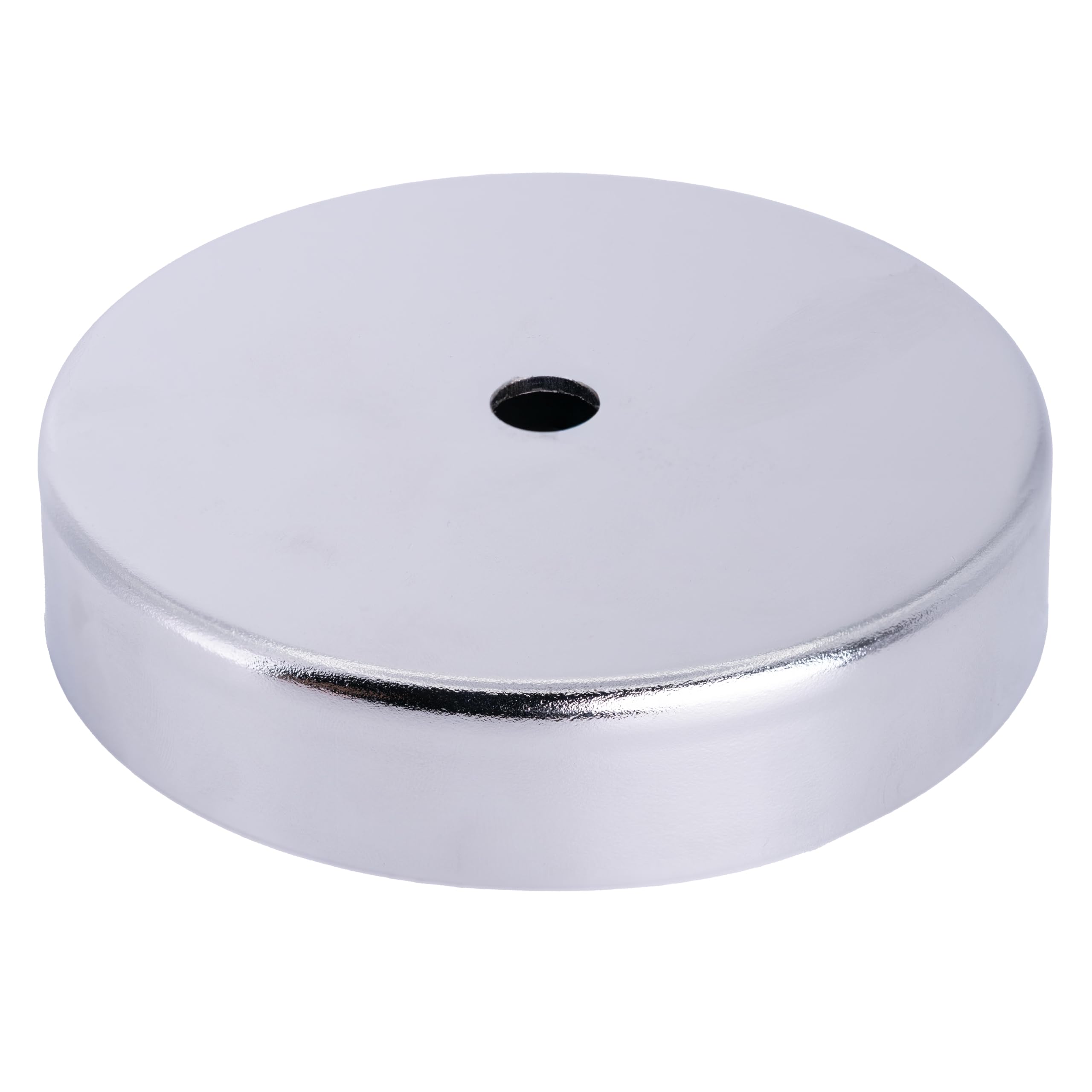 Aimant en Pot Ferrite Pour Les Arts, L'Artisanat, la Fabrication de Modèles - 100mm de diamètre x 22mm D'Épaisseur x 11mm - Pull 68kg - Pack de 20