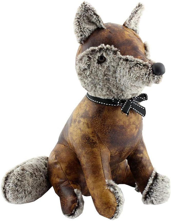 Lesser & Pavey LP27328 Fox Doorstop, Faux Leather, Brown, 28x23x31cm