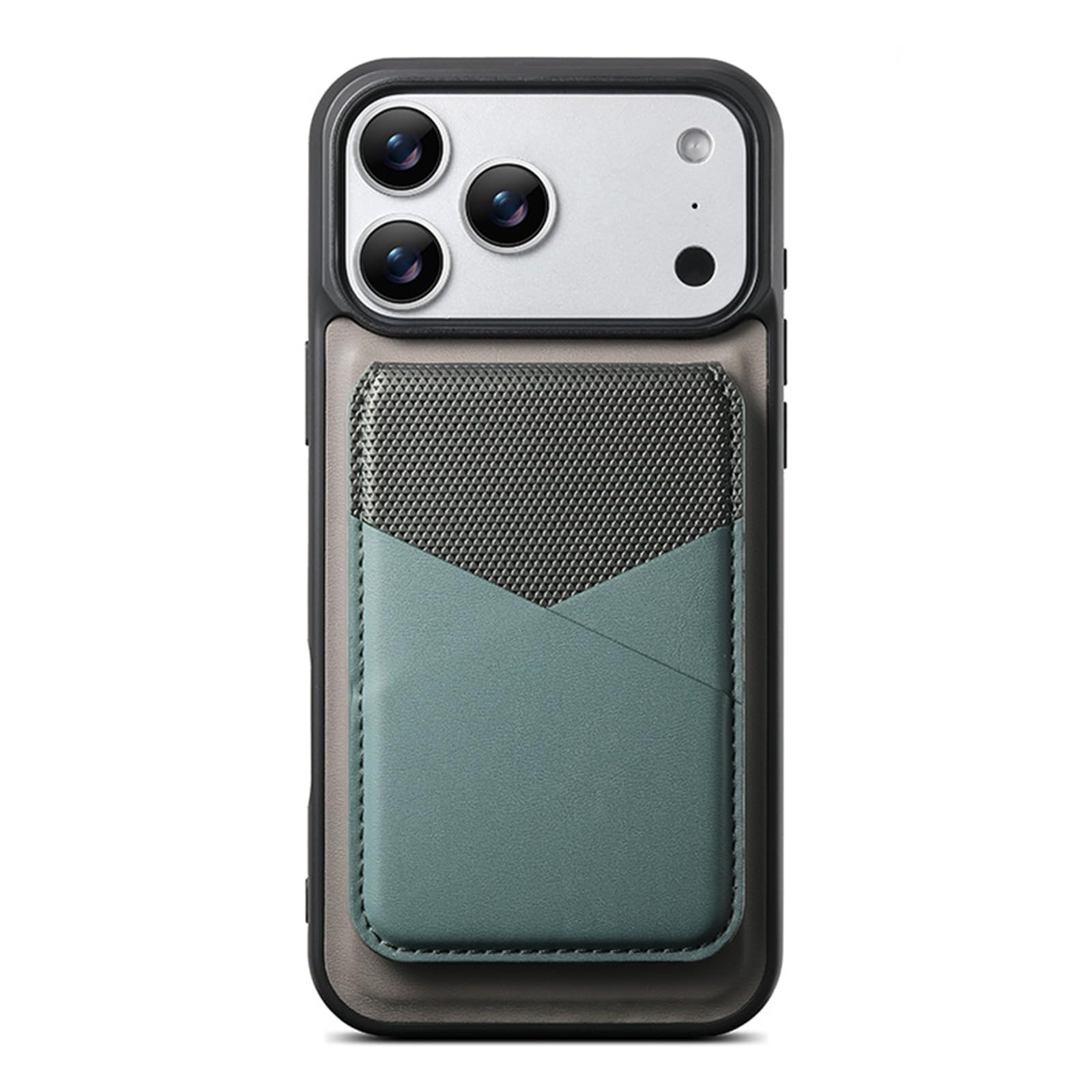 MFAOSHI Magnetic Case for iPhone 17 Pro Max/17 Pro/17 Air/17, Detachable Wallet Card Holder Leather Cover with Kickstand Function Case,Green,17