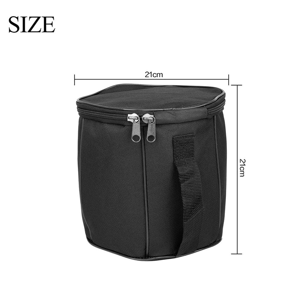 Concertina Gigbag, dick gepolsterte Oxford-Tuch-Tragetasche mit Innentasche, tragbare schwarze Schutzbox für Anfänger, 21,6 cm