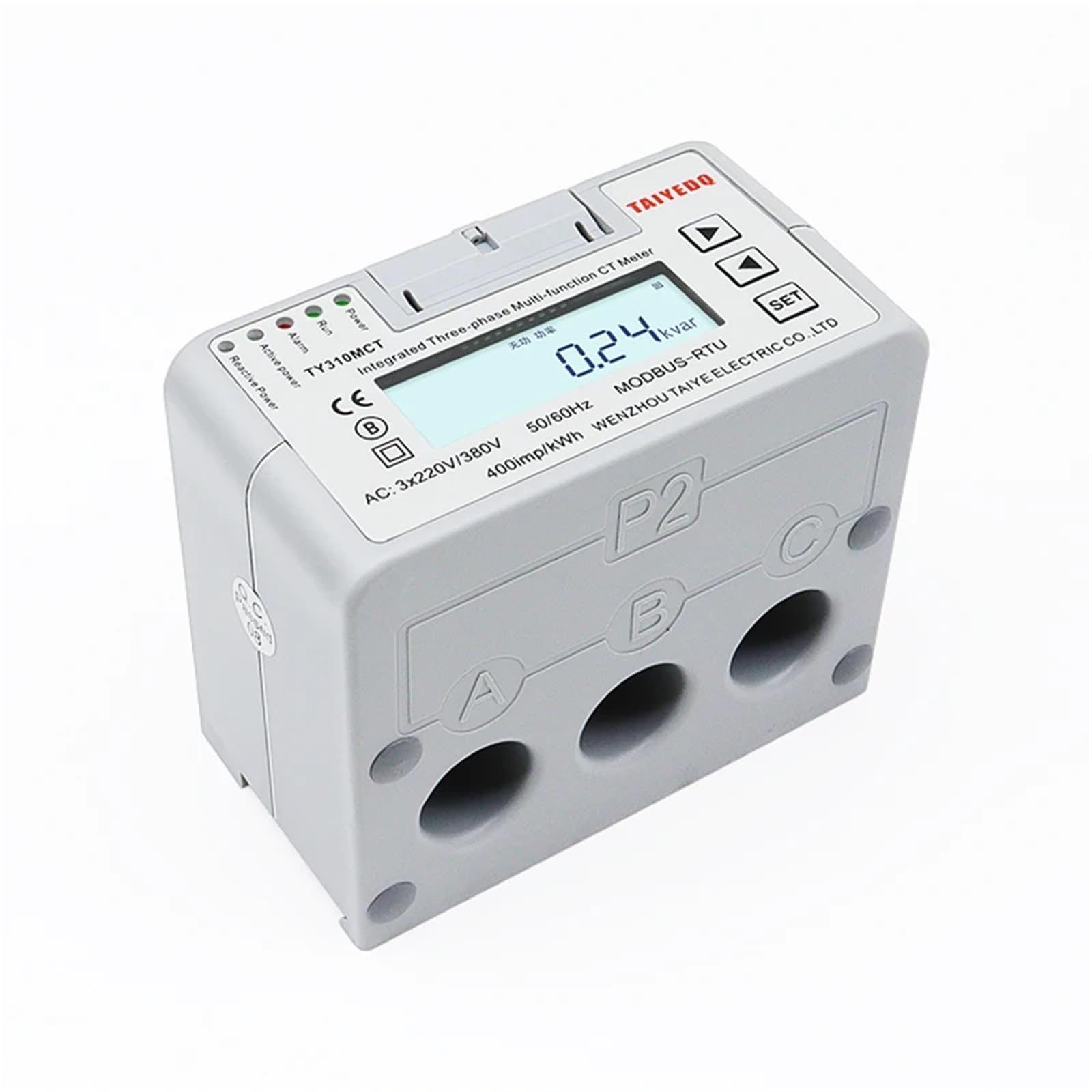 Wbudowany trójfazowy wielofunkcyjny licznik energii elektrycznej na szynie (200 A)