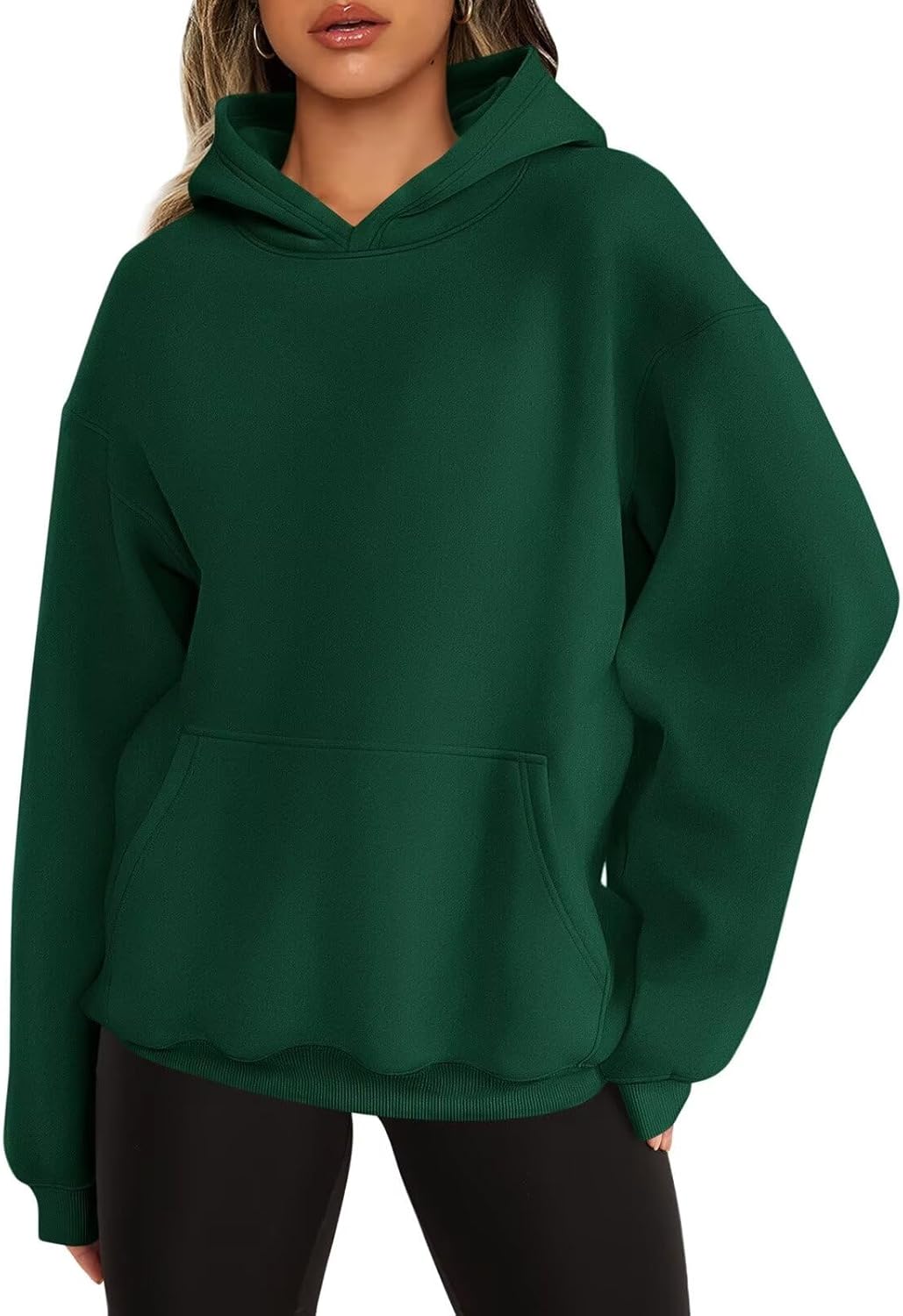 ORANDESIGNE Womens Oversized Letter Print Hoodies Graphic Fleece Sweatshirts Long Sleeve Pullover with Pocket 2025