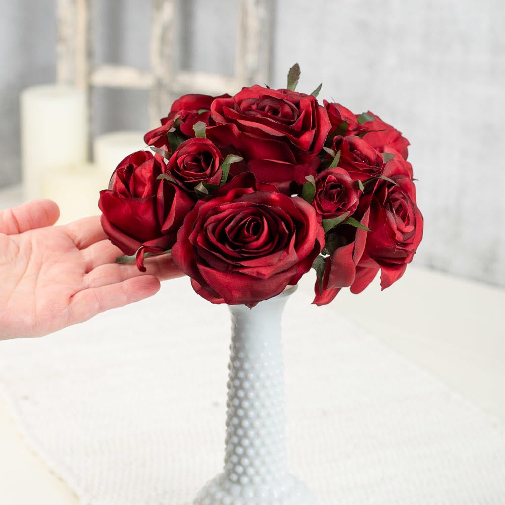 Amazon｜Factory Direct Craft 人工シルク ディープレッドローズ