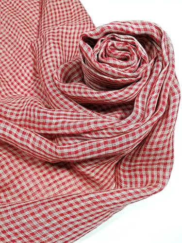 Image of Shanlin Unisex Natural Color 100% Linen Scarves for Men and Women