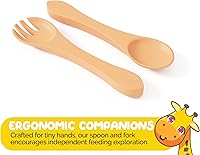 Vista 9 de Set de alimentación para bebés en color albaricoque completo BLW Supply Essentials (juego de 7 piezas)