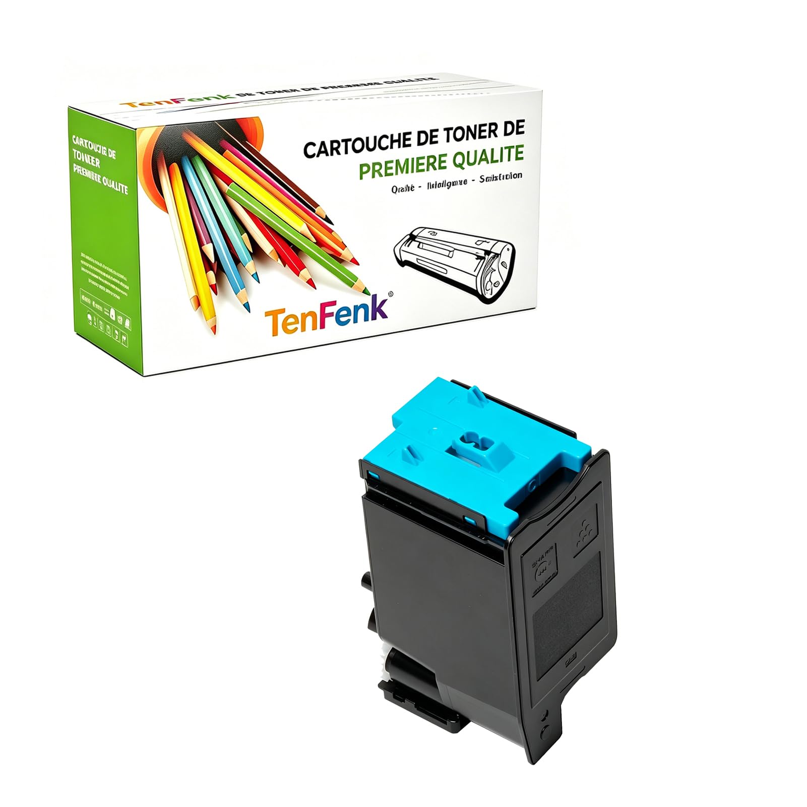 Toner cyan MXC30NT pour Sharp résout les problèmes d'impression terne - 7