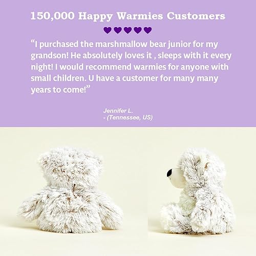 Miniatura 5 de warmies Animales de peluche juveniles para microondas y pesados, oso malvavisco, peluche térmico para calidez y comodidad, lindos juguetes