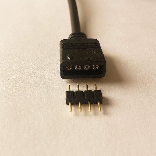 Miniatura 8 de Cable de extensión de tira LED RGB de 9.8 ft, 9.8 pies, cable de extensión de cinta LED de 4 pines, cable de extensión de cinta LED, extensor de