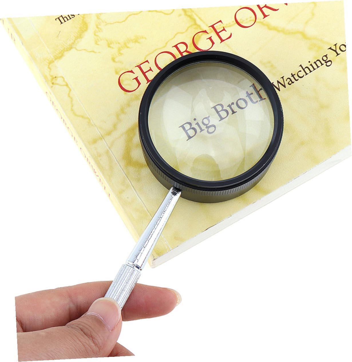 Veemoon 2pcs Handheld Magnifying for Craft Inspection and Reading Lightweight Optical Magnifier Full Frame for Jewelry Stamps and Hobby Observation