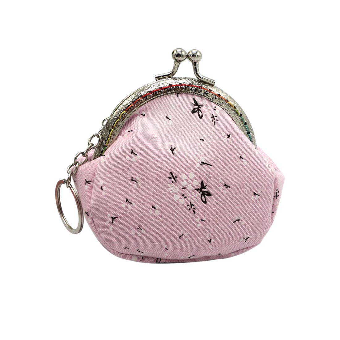 OyachicMini Coin Purse Vintage Change Purse Clutch Wallet kiss lock Pouch with Clasp Closure Gift for Girl Women