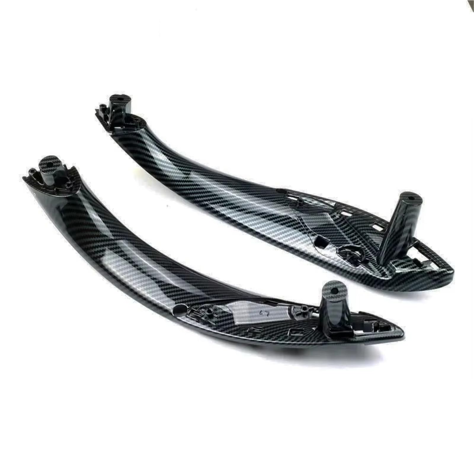 Wphlyz One Color Car Interior Door Handle Interior For Bmw 3 Series For F30 For F80 For F31 For F32 For F33 For F34 For F35 For F36 Interior Door Pull Handle Inside Panel With(Carbon Fiber 2Pcs)