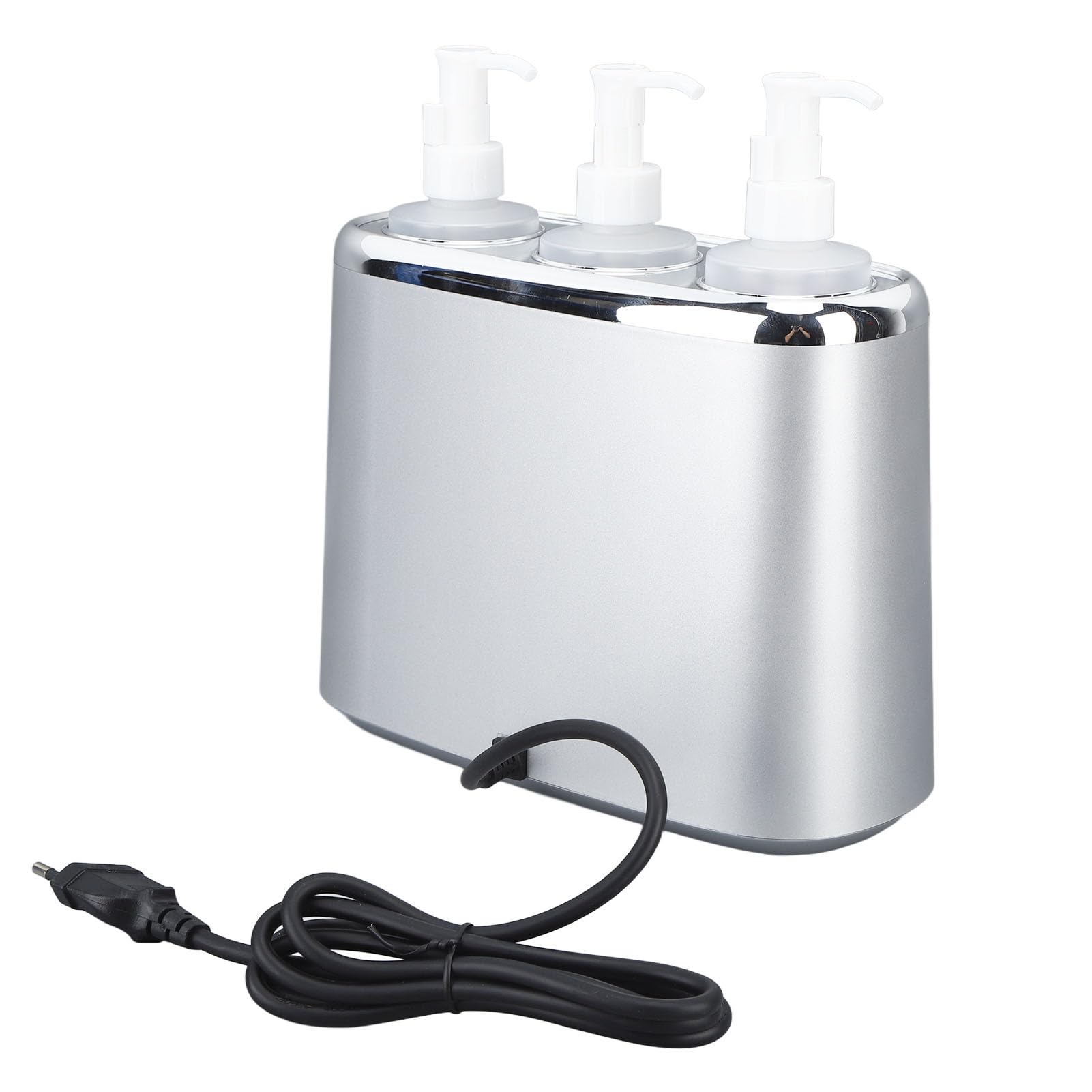 Podgrzewacz olejku do masażu, 220V 3 butelki elektrycznego balsamu Cyfrowy podgrzewacz z regulacją temperatury Automatyczny podgrzewany dozownik balsamu do domu salonu SPA fryzjera