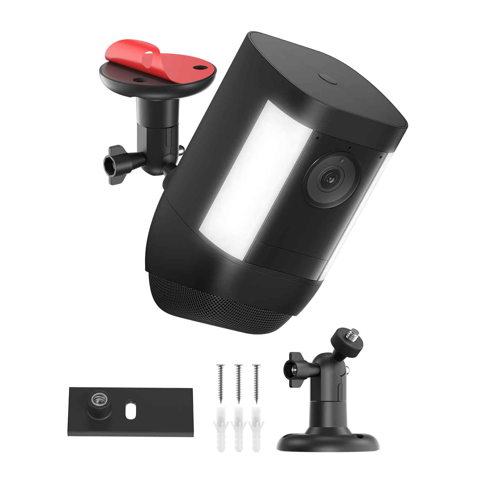 Wall Mount Bracket Compatible with Ring Spotlight Cam Plus/Pro, Adjustable Mounting Bracket Camera Holder, Replacement Camera Bracket for Better View Angle