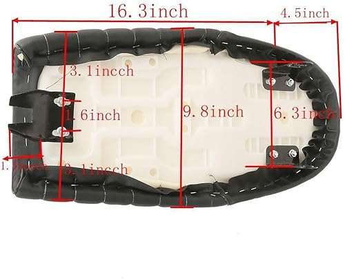 Miniatura 4 de XFMT, asiento plano universal para carrera, color café, marrón, Negro