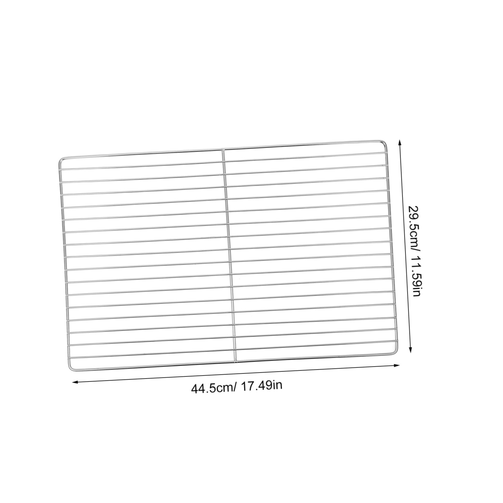 POPETPOP Griglia per Barbecue in Acciaio Inox 44,5x29,5 Cm per Campeggio e Feste All'aperto, Griglia di Cottura Resistente al Calore Pulizia Facilitata