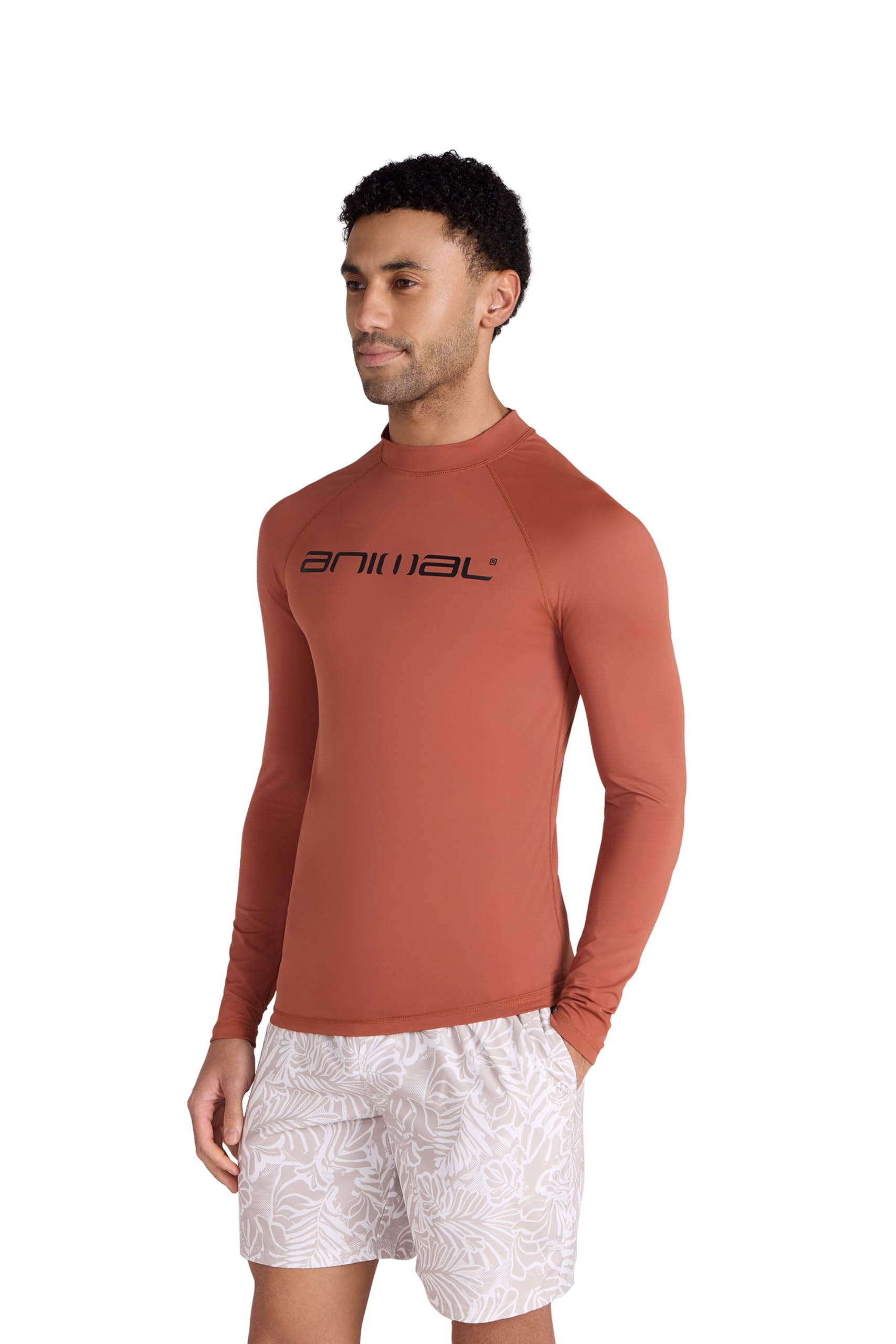 Sonny Mens Logo Rash Vest - Orange